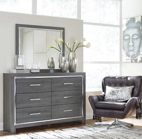 Lodanna Gray LED Storage Youth Panel Bedroom Set by Ashley at Eve Furniture