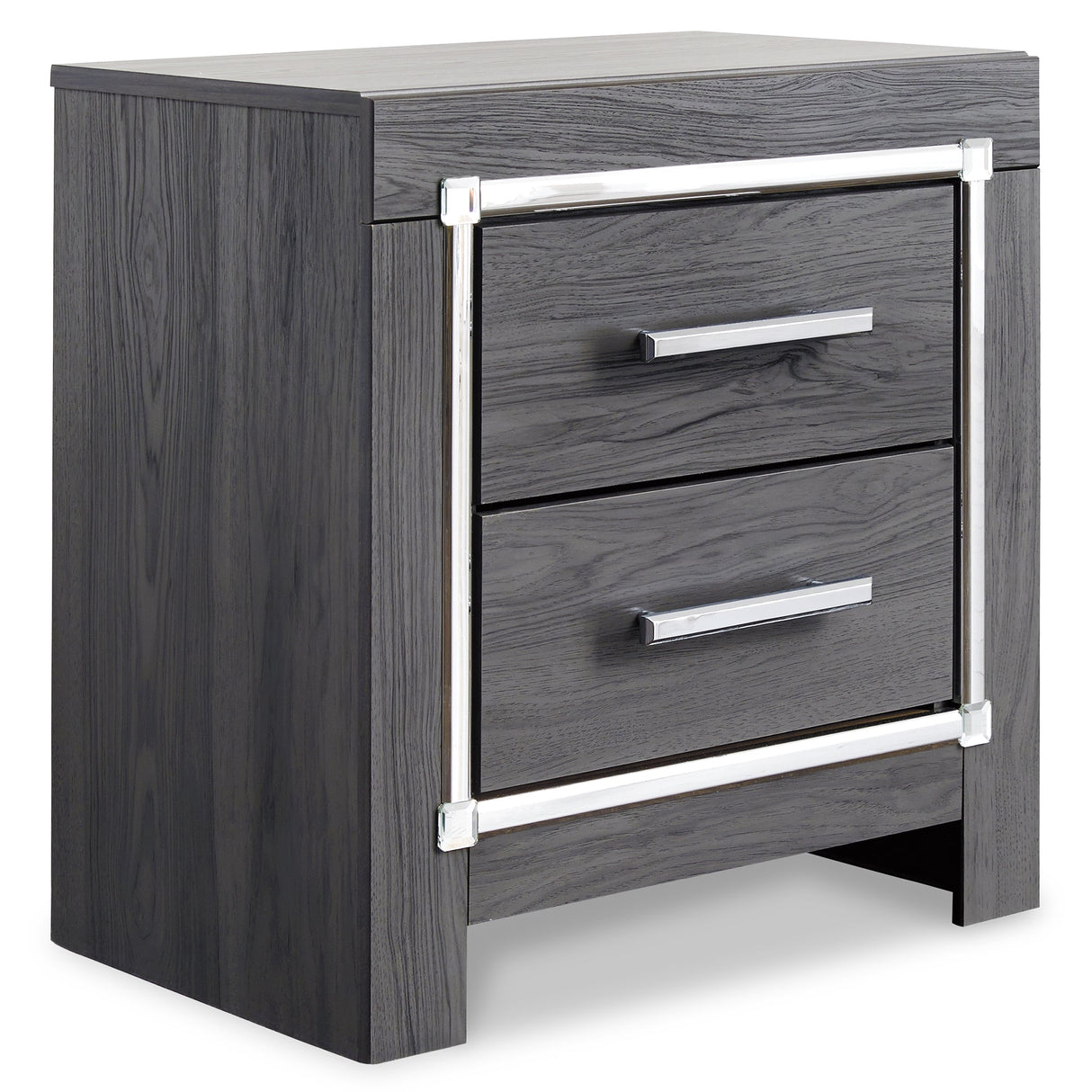 Lodanna Gray LED Upholstered Panel Bedroom Set by Ashley at Eve Furniture