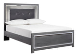 Lodanna Gray LED Upholstered Youth Panel Bedroom Set by Ashley at Eve Furniture