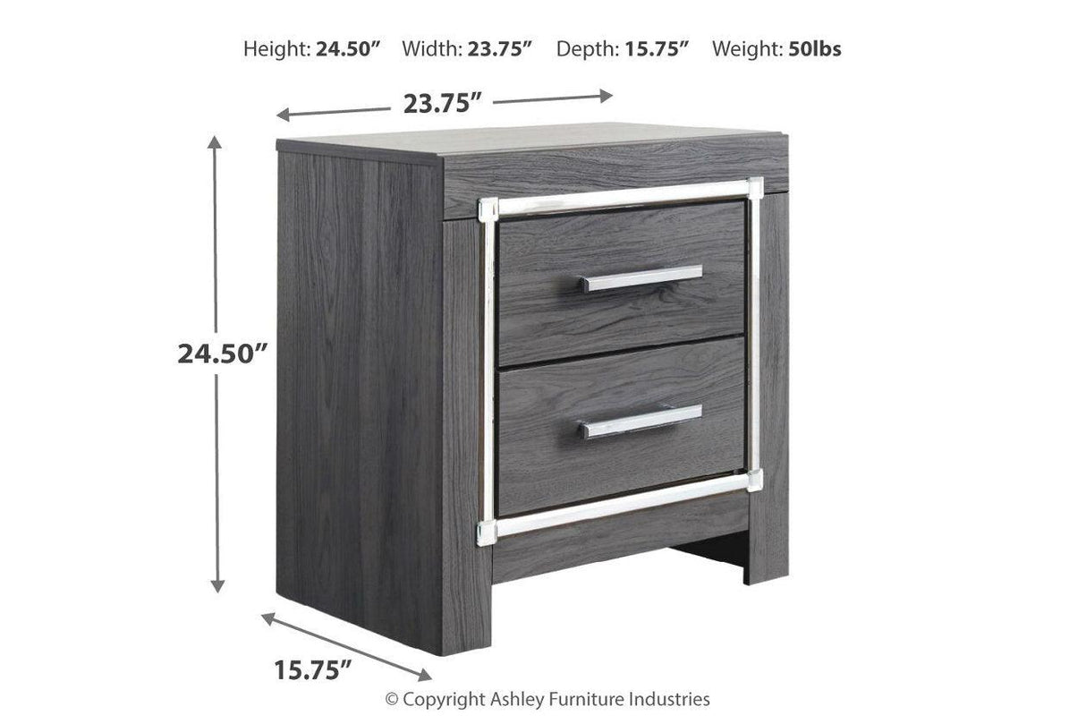 Lodanna Gray Nightstand by Ashley at Eve Furniture
