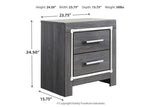 Lodanna Gray Nightstand by Ashley at Eve Furniture