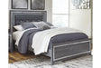 Lodanna Gray Queen LED Upholstered Panel Bed by Ashley at Eve Furniture