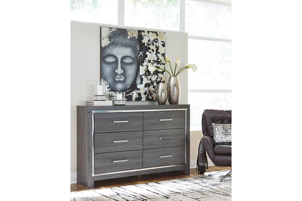 Lodanna Gray Dresser by Ashley at Eve Furniture