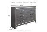 Lodanna Gray Dresser by Ashley at Eve Furniture