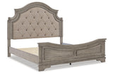 Lodenbay Antique Gray King Panel Bed by Ashley at Eve Furniture