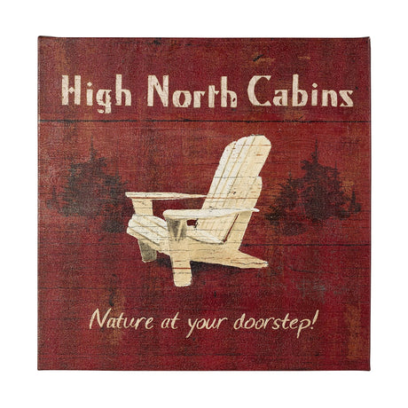 Lodge Signs II by James Wiens a Hand Embellished Textured Canvas by Mercana at Eve Furniture
