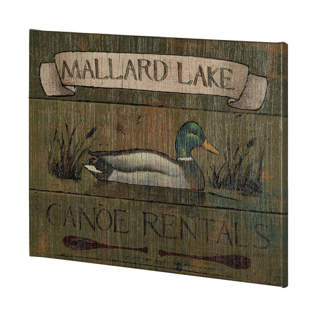 Lodge Signs IV by James Wiens a Hand Embellished Textured Canvas by Mercana at Eve Furniture