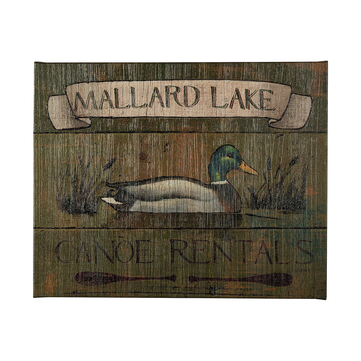 Lodge Signs IV by James Wiens a Hand Embellished Textured Canvas by Mercana at Eve Furniture