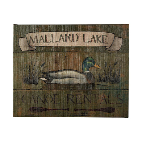 Lodge Signs IV by James Wiens a Hand Embellished Textured Canvas by Mercana at Eve Furniture