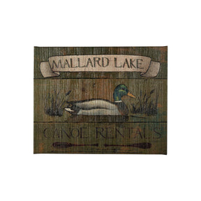 Lodge Signs IV by James Wiens a Hand Embellished Textured Canvas by Mercana at Eve Furniture