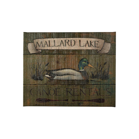 Lodge Signs IV by James Wiens a Hand Embellished Textured Canvas by Mercana at Eve Furniture