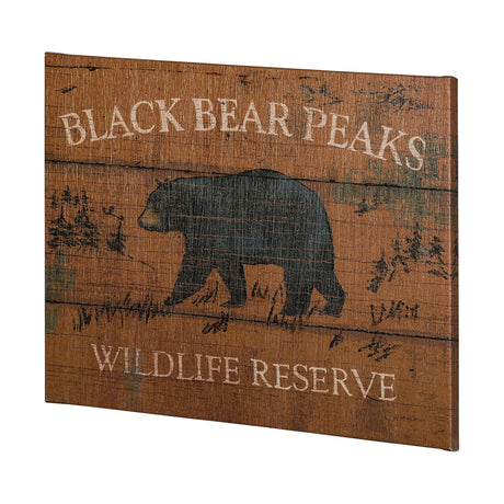 Lodge Signs V by James Wiens a Hand Embellished Textured Canvas by Mercana at Eve Furniture