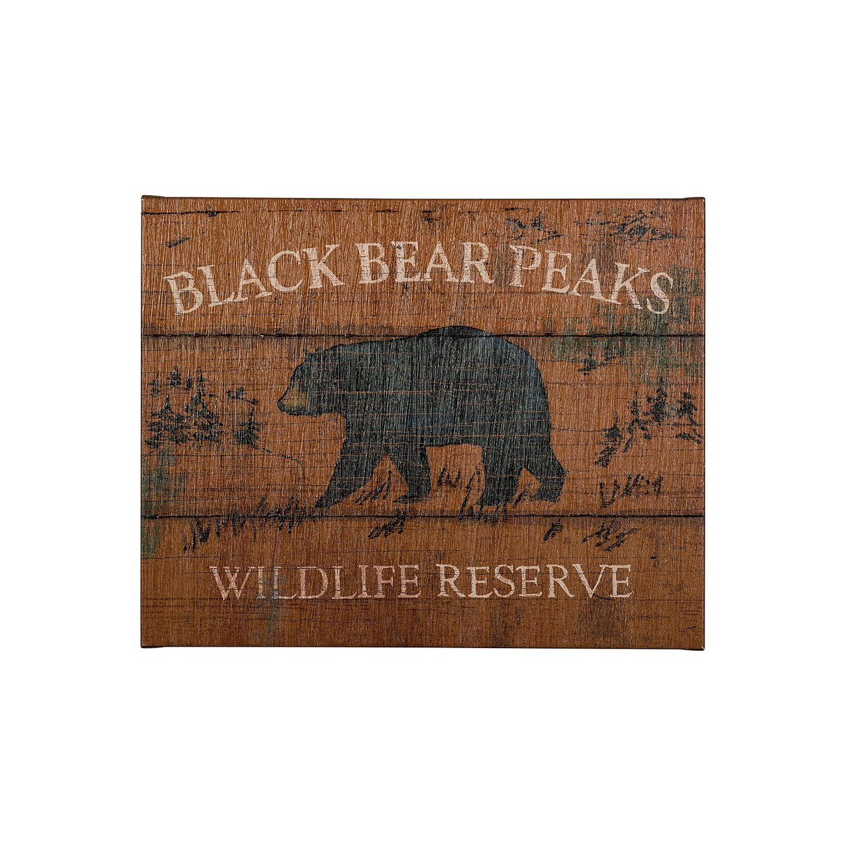 Lodge Signs V by James Wiens a Hand Embellished Textured Canvas by Mercana at Eve Furniture