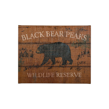 Lodge Signs V by James Wiens a Hand Embellished Textured Canvas by Mercana at Eve Furniture
