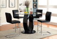 Lodia Black Round Counter Ht. Table by Furniture of America at Eve Furniture