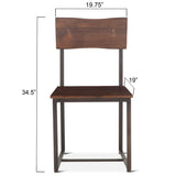 Loft 18" Dining Chair in Walnut by Home Trends & Design at Eve Furniture