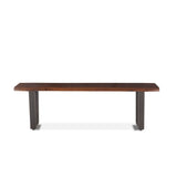 Loft 56" Bench in Walnut by Home Trends & Design at Eve Furniture