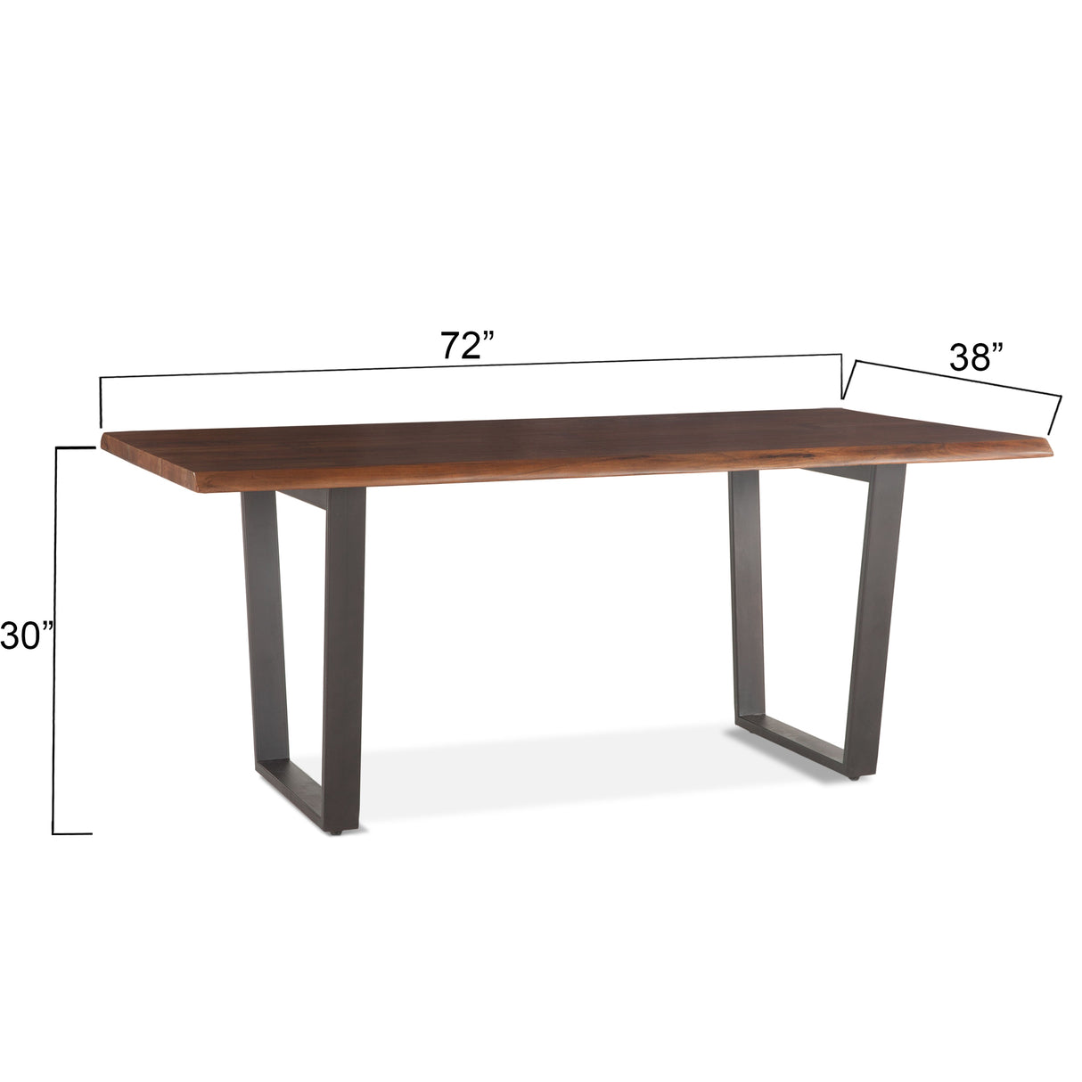 Loft 72" Dining Table in Walnut by Home Trends & Design at Eve Furniture