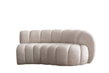Loft Ivory Curved Sofa 97” by Mobella at Eve Furniture