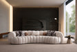 Loft Ivory Curved Living Room Set by Mobella at Eve Furniture