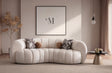 Loft Ivory Curved Sofa 97” by Mobella at Eve Furniture