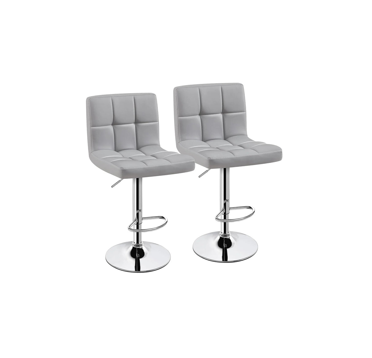 Loftline Gray Adjustable Barstool (Set of 2) by Happy Homes at Eve Furniture
