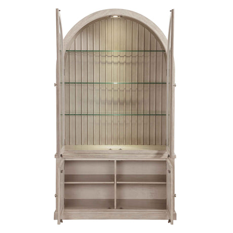 Lofton Light Gray Curio Cabinet by Homelegance at Eve Furniture
