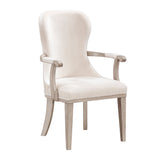 Lofton Light Gray/Ivory Arm Chair, Set of 2 by Homelegance at Eve Furniture