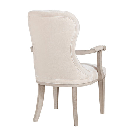 Lofton Light Gray/Ivory Arm Chair, Set of 2 by Homelegance at Eve Furniture