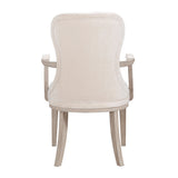 Lofton Light Gray/Ivory Arm Chair, Set of 2 by Homelegance at Eve Furniture