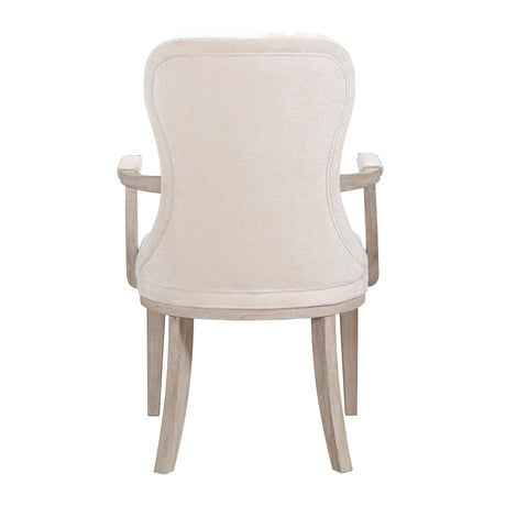 Lofton Light Gray/Ivory Arm Chair, Set of 2 by Homelegance at Eve Furniture