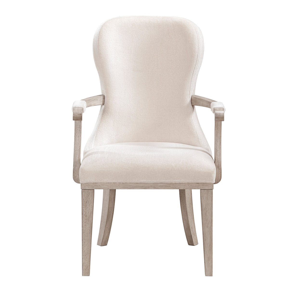 Lofton Light Gray/Ivory Arm Chair, Set of 2 by Homelegance at Eve Furniture