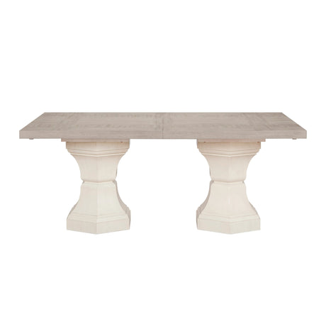 Lofton Light Gray/Ivory Extendable Dining Set by Homelegance at Eve Furniture