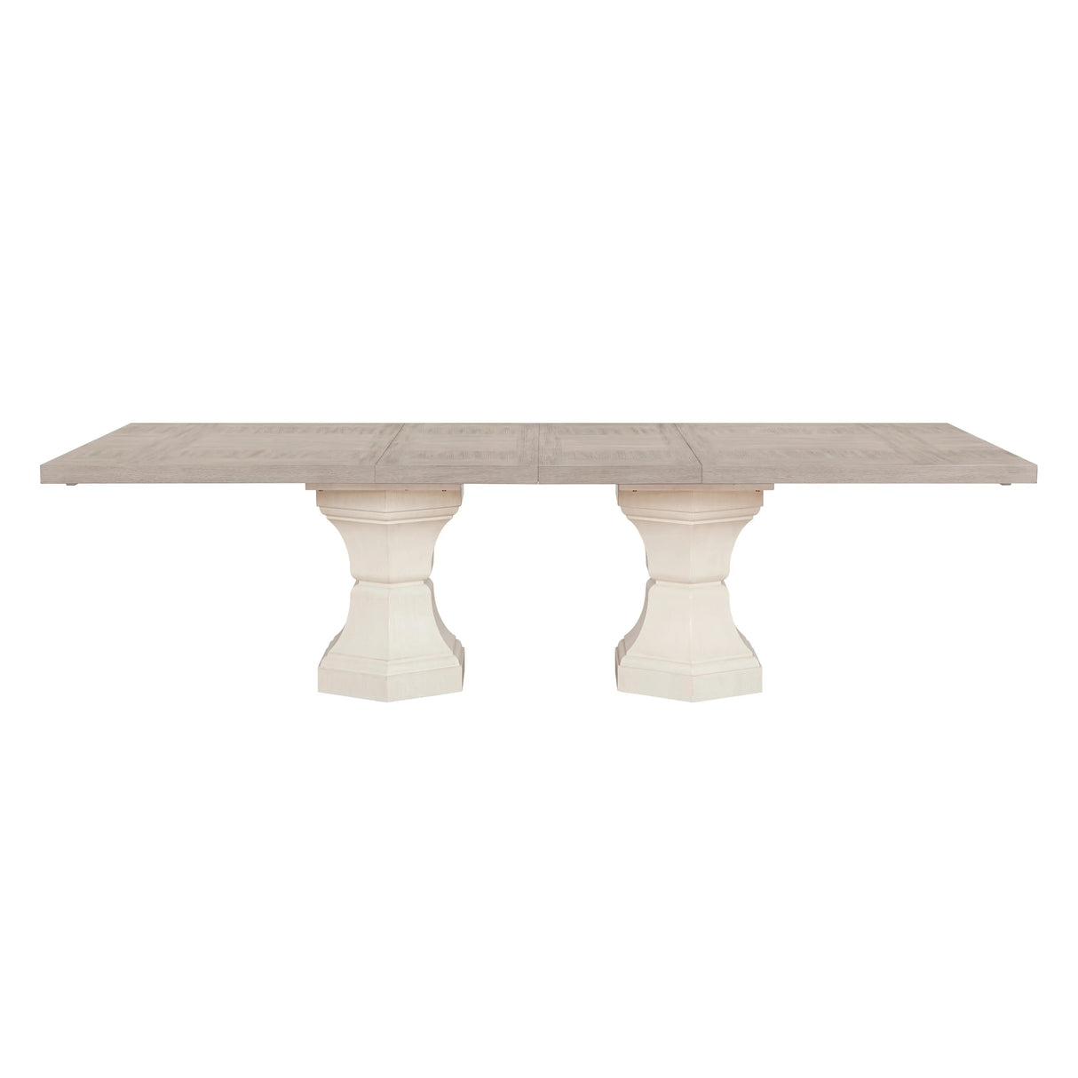 Lofton Light Gray/Ivory Extendable Dining Set by Homelegance at Eve Furniture