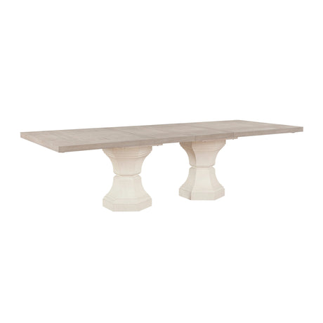 Lofton Light Gray/Ivory Extendable Dining Set by Homelegance at Eve Furniture