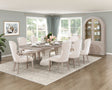 Lofton Light Gray/Ivory Extendable Dining Set by Homelegance at Eve Furniture
