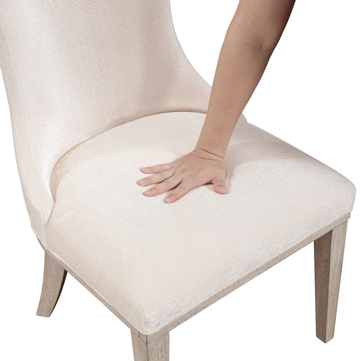 Lofton Light Gray/Ivory Side Chair, Set of 2 by Homelegance at Eve Furniture