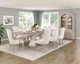 Lofton Light Gray/White Extendable Dining Table by Homelegance at Eve Furniture