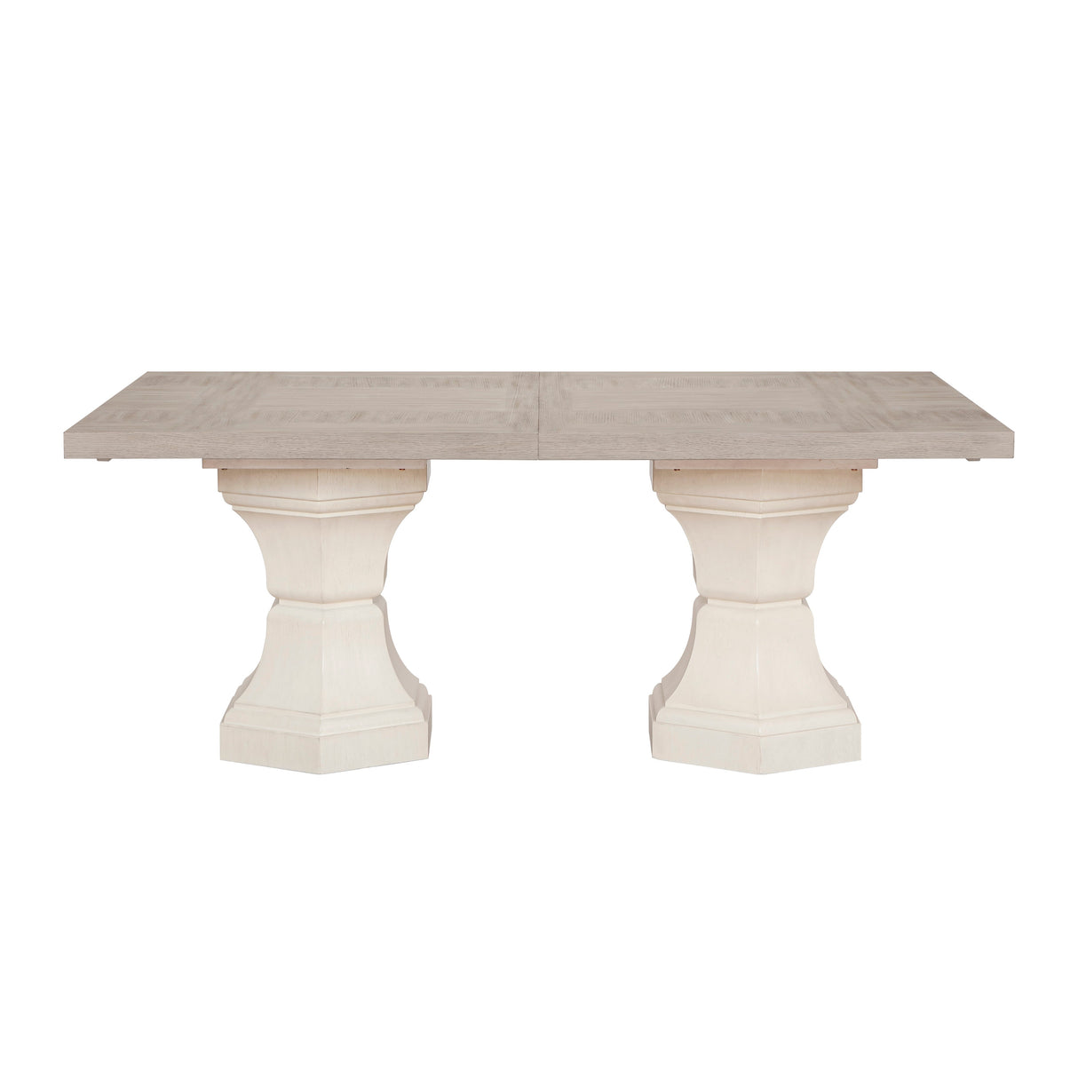 Lofton Light Gray/White Extendable Dining Table by Homelegance at Eve Furniture