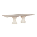 Lofton Light Gray/White Extendable Dining Table by Homelegance at Eve Furniture