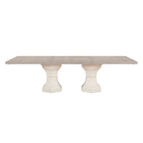 Lofton Light Gray/White Extendable Dining Table by Homelegance at Eve Furniture