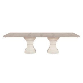 Lofton Light Gray/White Extendable Dining Table by Homelegance at Eve Furniture