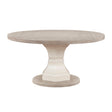 Lofton Light Gray/White Round Dining Table by Homelegance at Eve Furniture