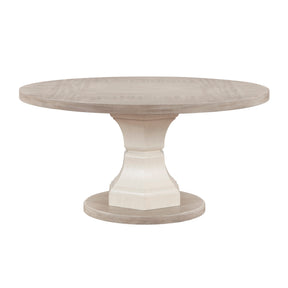 Lofton Light Gray/White Round Dining Table by Homelegance at Eve Furniture