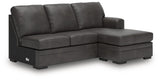 Lofton-Pike Shadow 2-Piece Left Arm Facing Chaise Sectional by Ashley at Eve Furniture