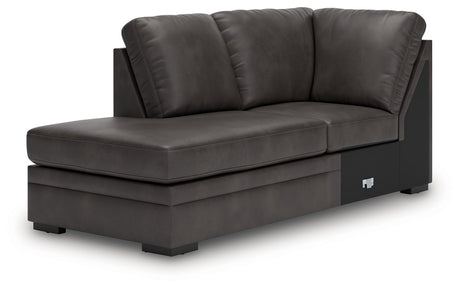 Lofton-Pike Shadow 2-Piece Left Arm Facing Chaise Sectional by Ashley at Eve Furniture