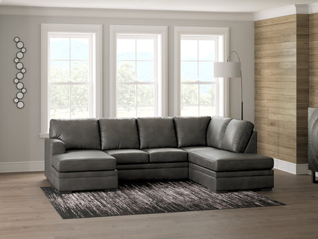 Lofton-Pike Shadow 2-Piece Right Arm Facing Chaise Sectional by Ashley at Eve Furniture