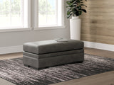 Lofton-Pike Shadow Oversized Accent Ottoman by Ashley at Eve Furniture