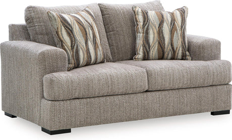 Lofwood Fossil Loveseat by Ashley at Eve Furniture