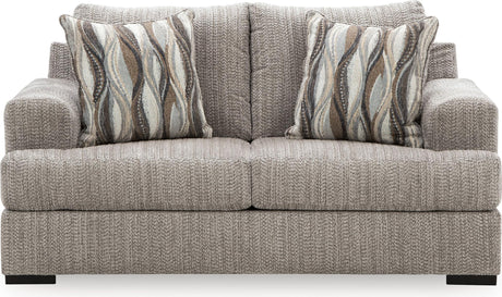 Lofwood Fossil Loveseat by Ashley at Eve Furniture